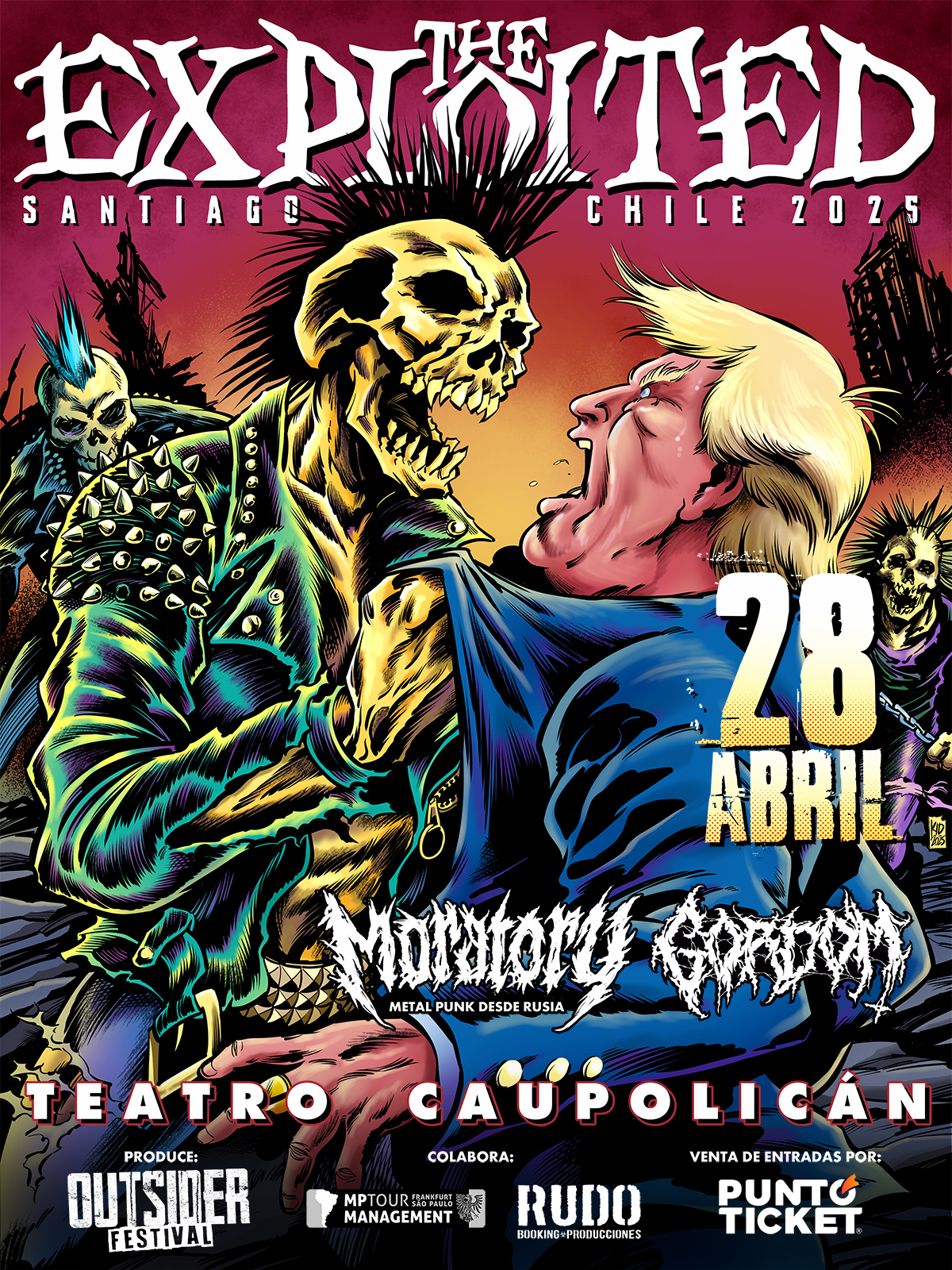 The Exploited en Chile: se suman invitados nacionales